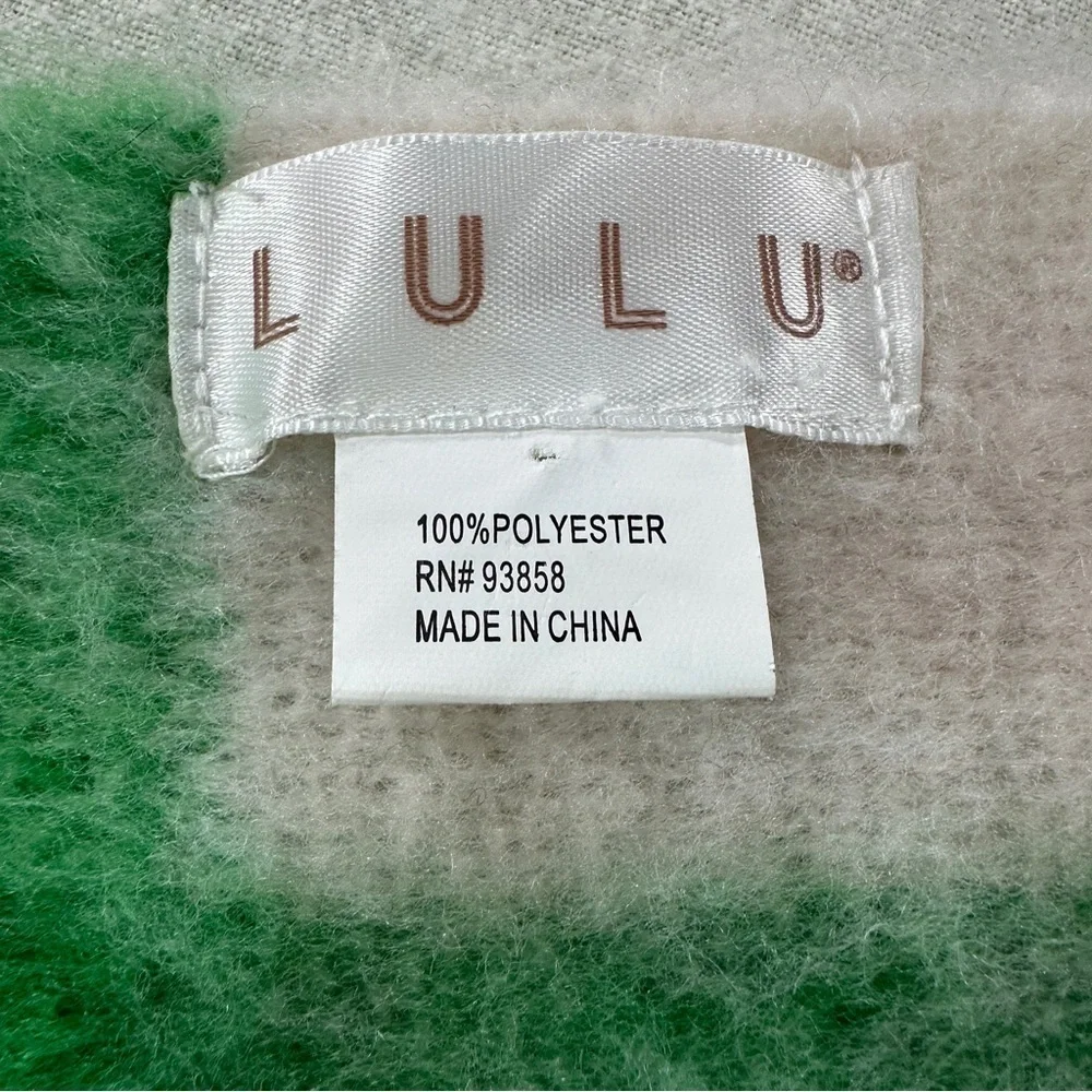 Lulu Oversized Multicolor Plaid Women's Scarf
